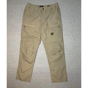 Canda C&A Convertible Pants Mens 38x34 Zip Elastic‎ Waist Cargo Pocket *36x32.5